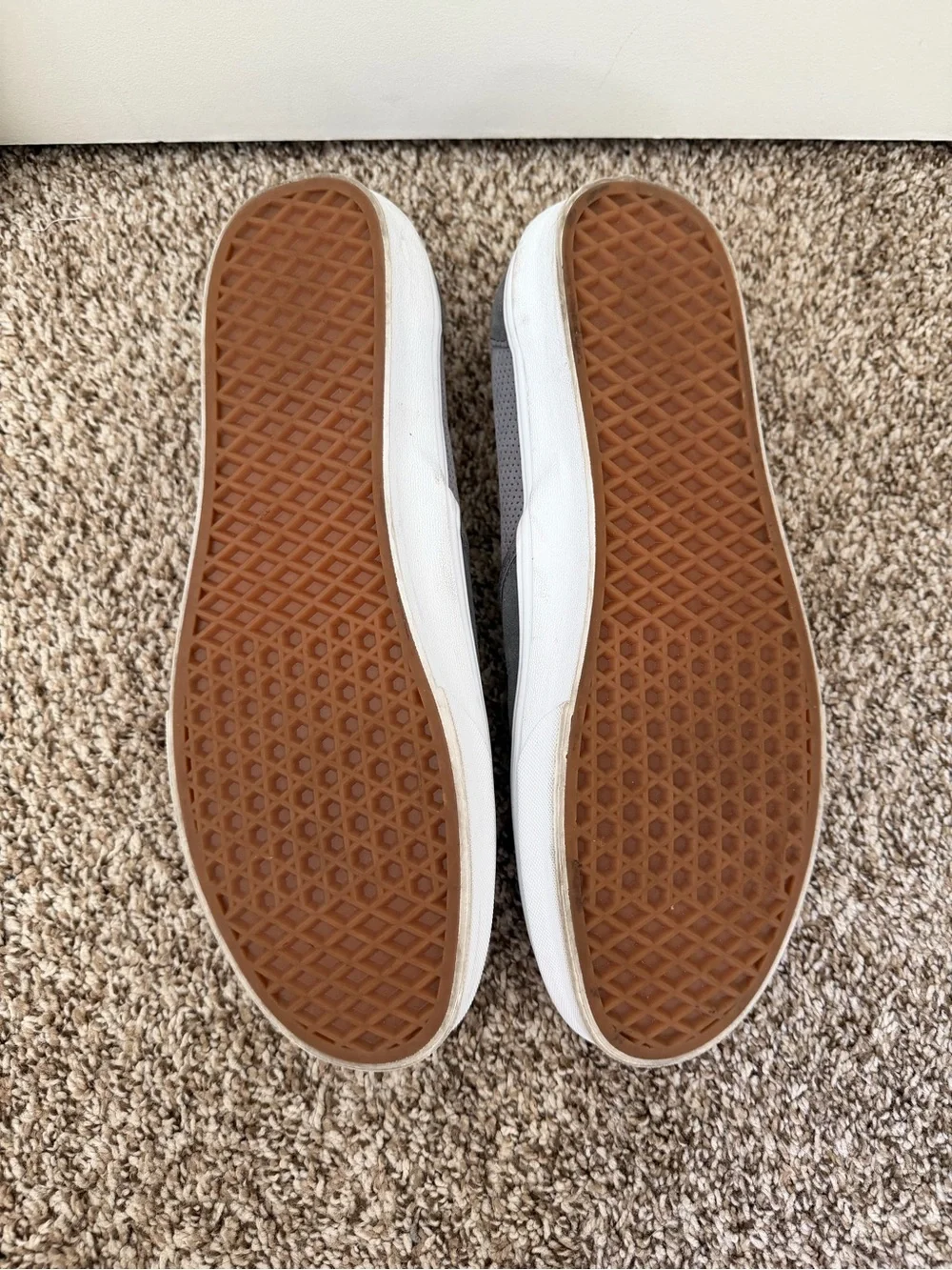NWOT Vans Suede Slip-On Shoes - Gray